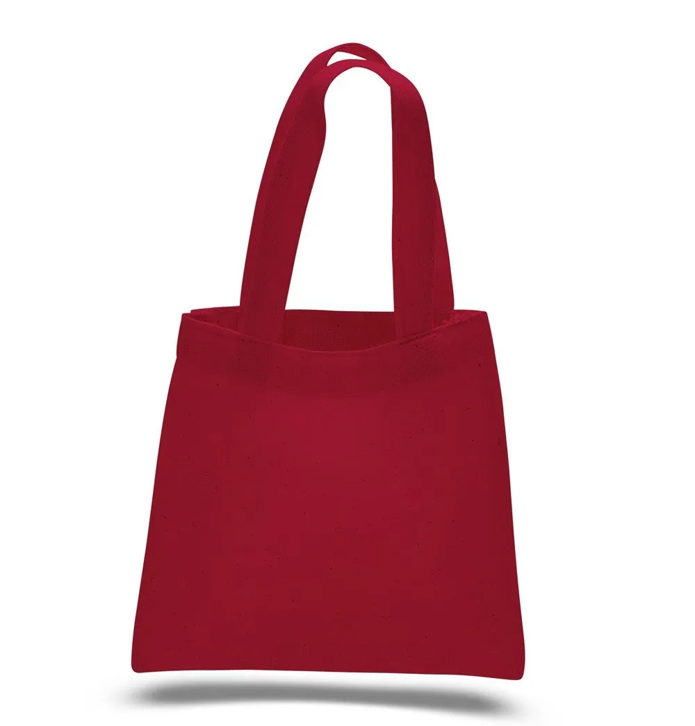 24 ct MINI Cotton 6" Tote Bags - Pack of 24