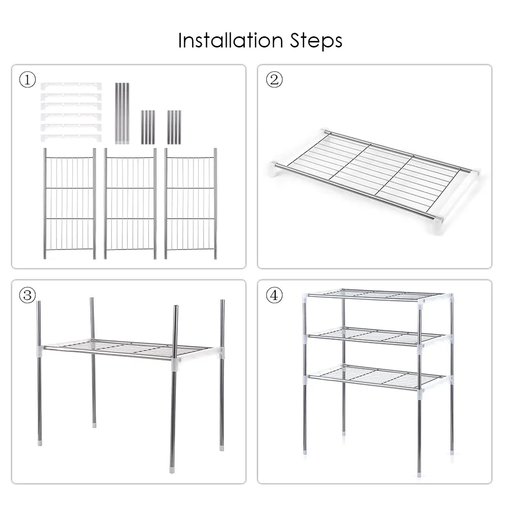 3-Tier Multi-functional Kitchen Storage Shelf