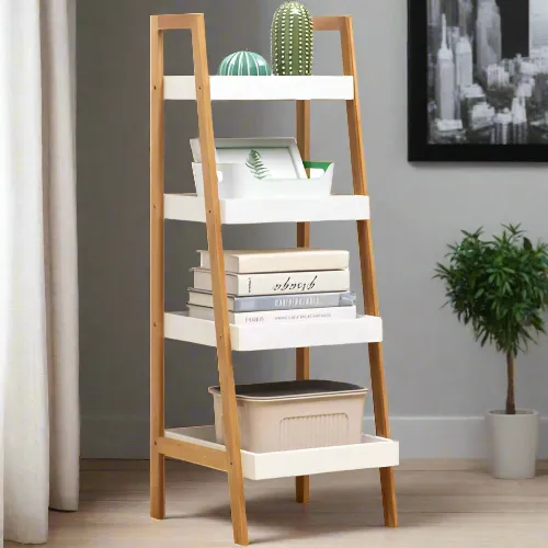 4-Layer Wood Storage Shelf