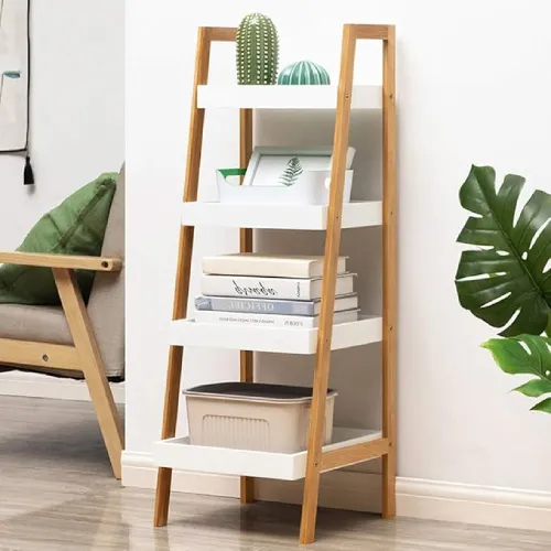 4-Layer Wood Storage Shelf