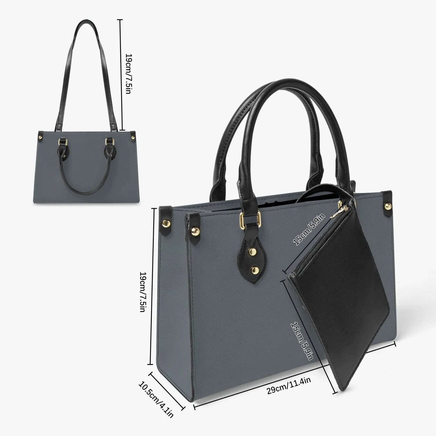 876. Tote Bag - Long Strap and Inner Bag