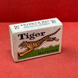 A Vintage Box of Tiger Brand Matches