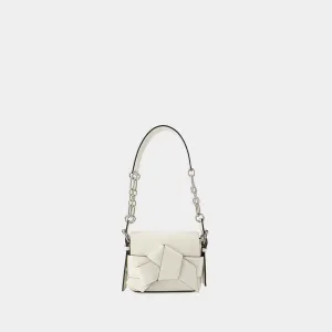 ACNE STUDIOS Elegant White Leather Shoulder Pouch