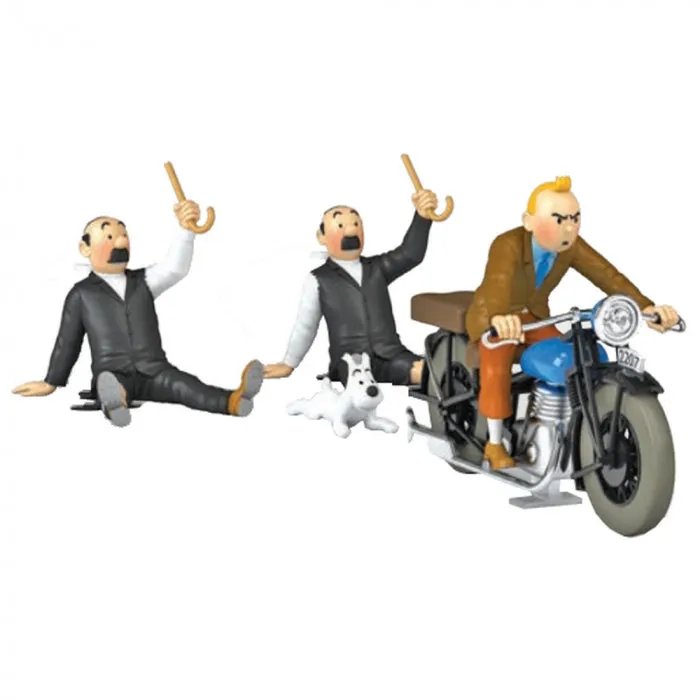 Adventures of Tintin - The Tintin Motorcycle Statue by Moulinsart