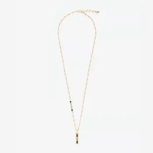 Alexander McQueen Brand Plaque Brass Necklace