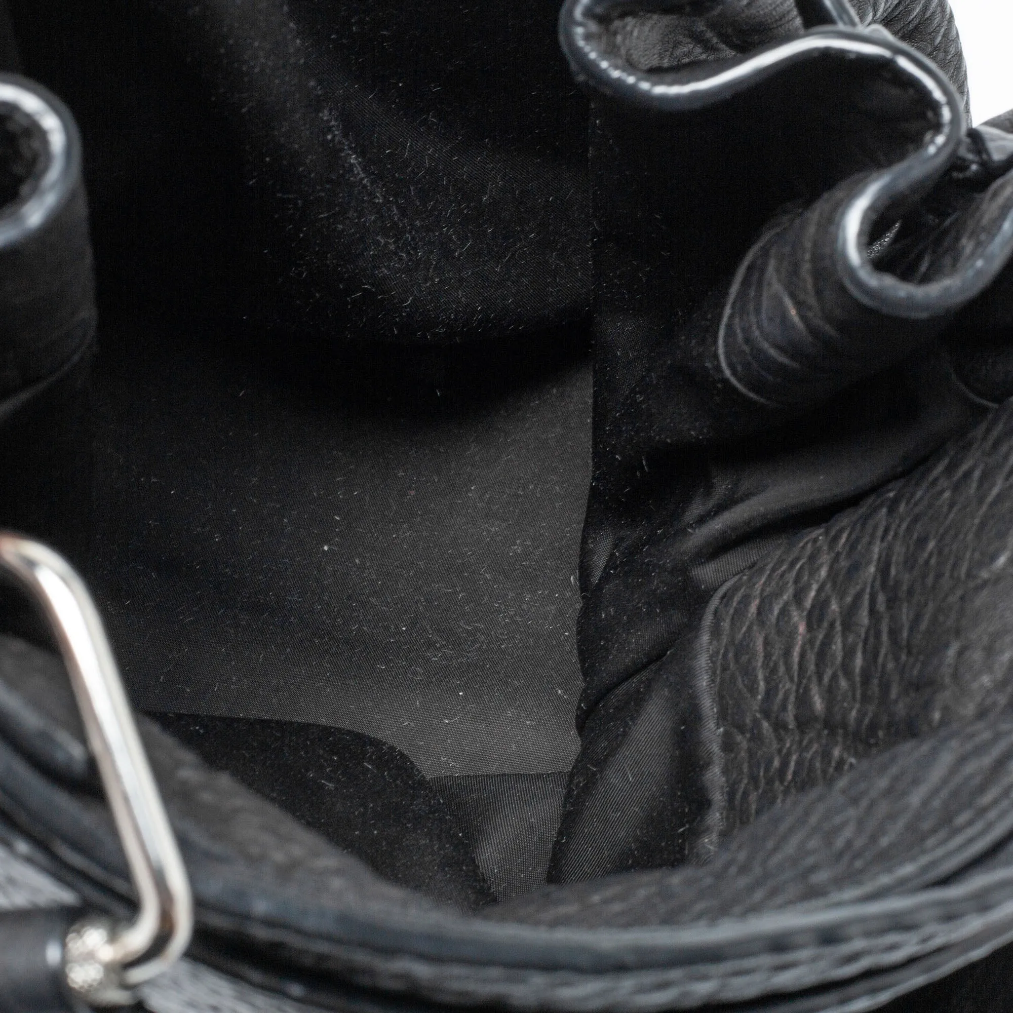 Alexander Wang Black Textured Leather Diego Bucket Bag