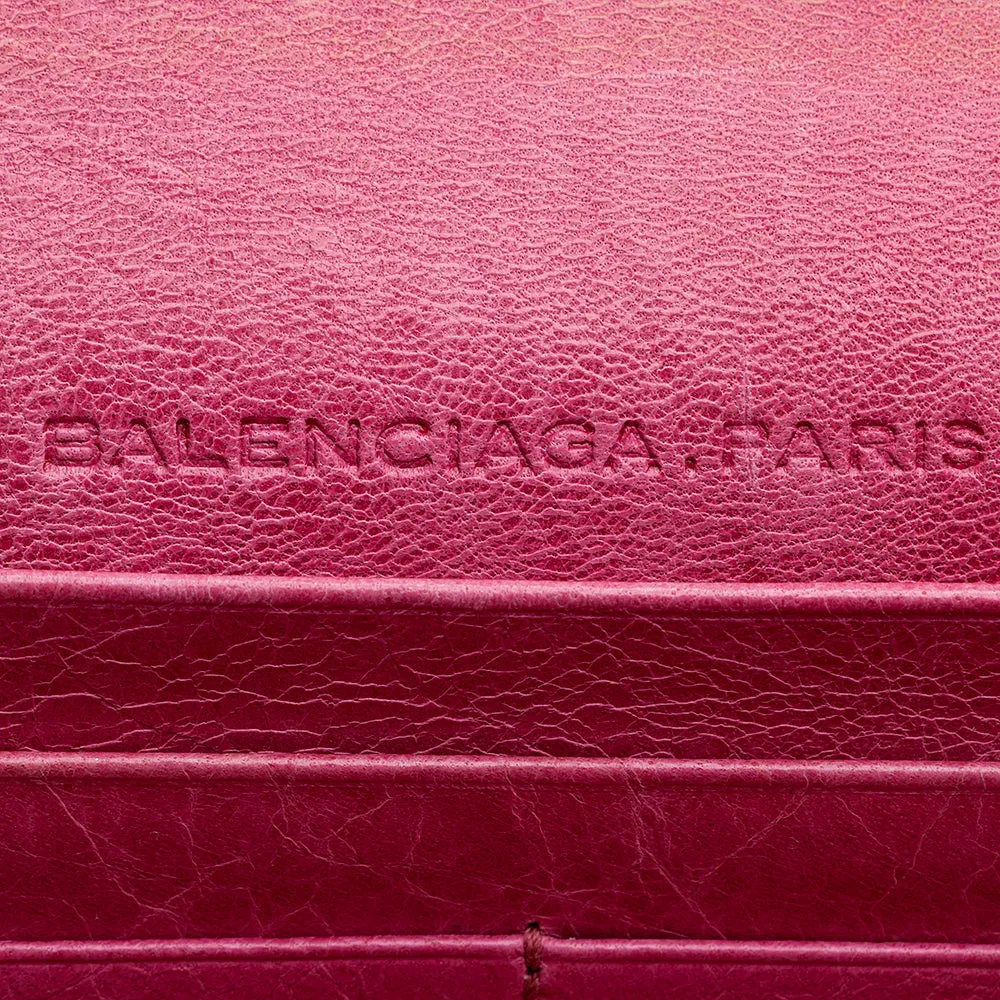 Balenciaga Agneau Motocross Classic Money Continental Wallet - FINAL SALE