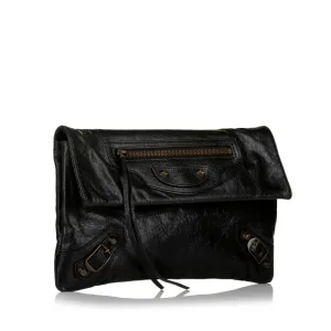 Balenciaga Motocross Classic Envelope Clutch Bag