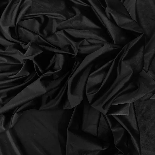 Black Royale Velvet Upholstery Velvet Home Decor Fabric