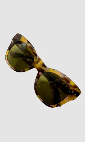 Bottega Veneta Tinted Sunglasses w/ Multi-Colored Tortoiseshell Frames