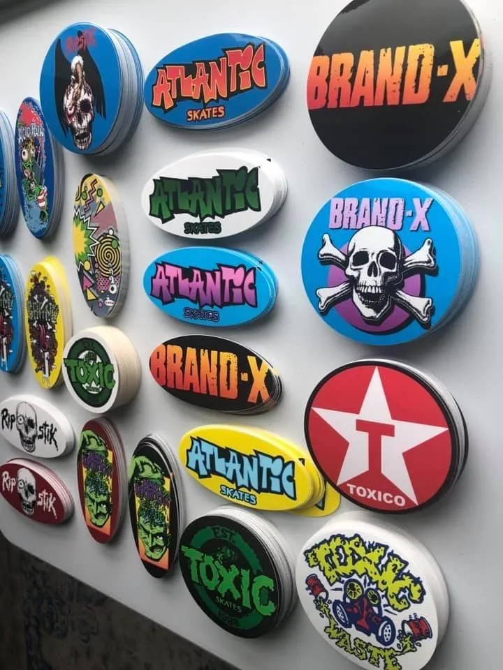 Brand X Skateboards 5x Assorted Sticker Pack