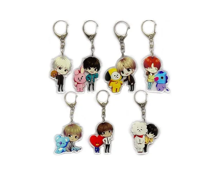 Bt21 X Bts: Keychain Set (7Pcs)