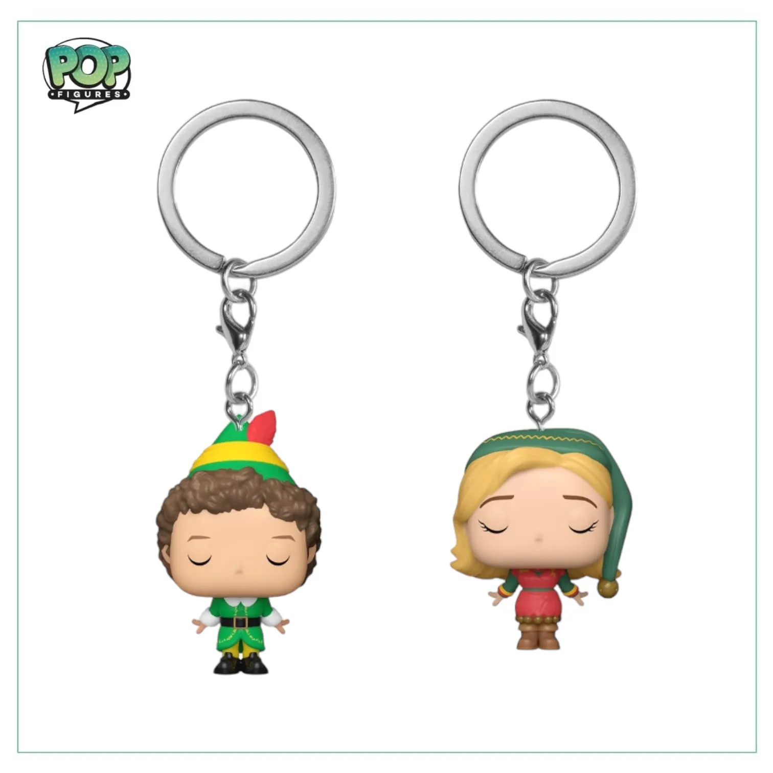 Buddy the Elf & Jovie Funko Pocket Pop Keychain - Elf