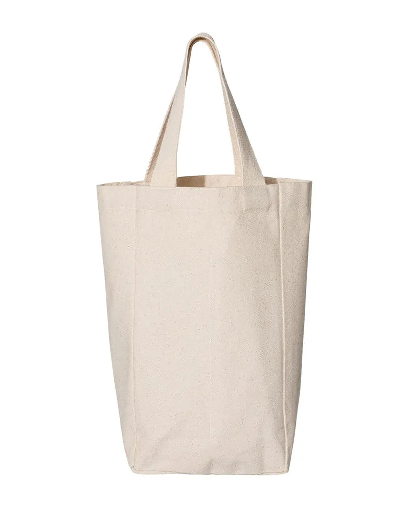 Canvas Double Wine Tote Bag