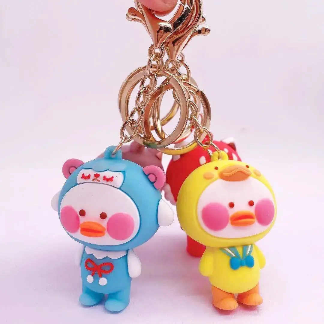 Cartoon Duck Fancy Keychain