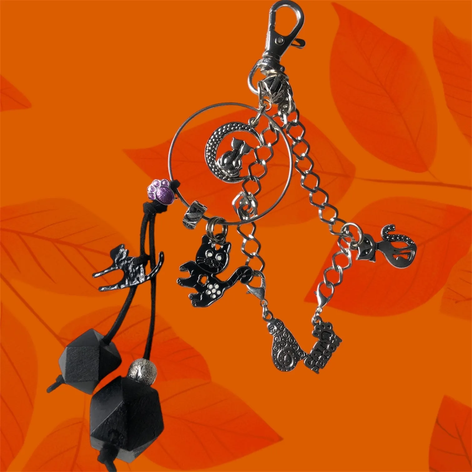 Cats Handmade Keychain / Bag Charm