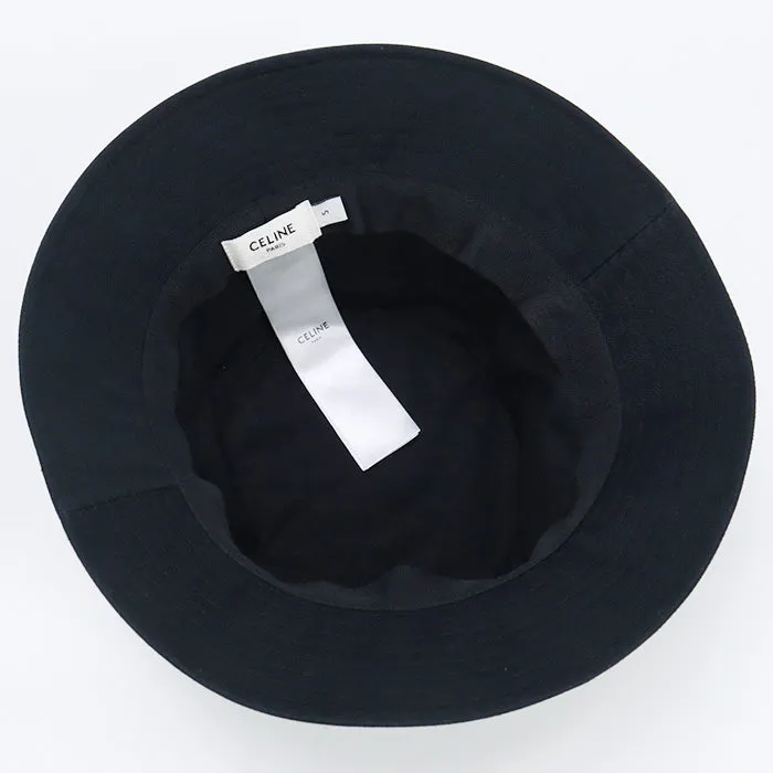 CELINE 2AU5B04968P 38UB hat Bucket hat cotton black ｍens(unisex)