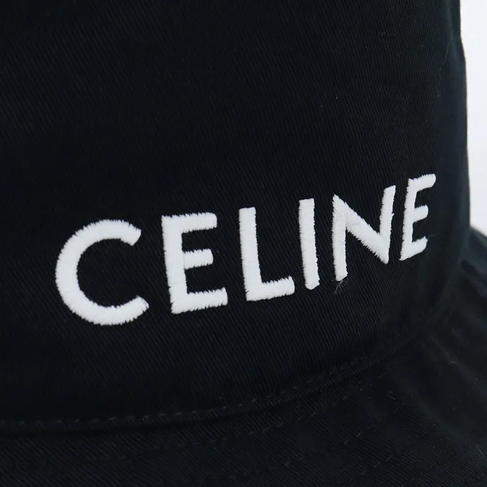 CELINE 2AU5B04968P 38UB hat Bucket hat cotton black ｍens(unisex)