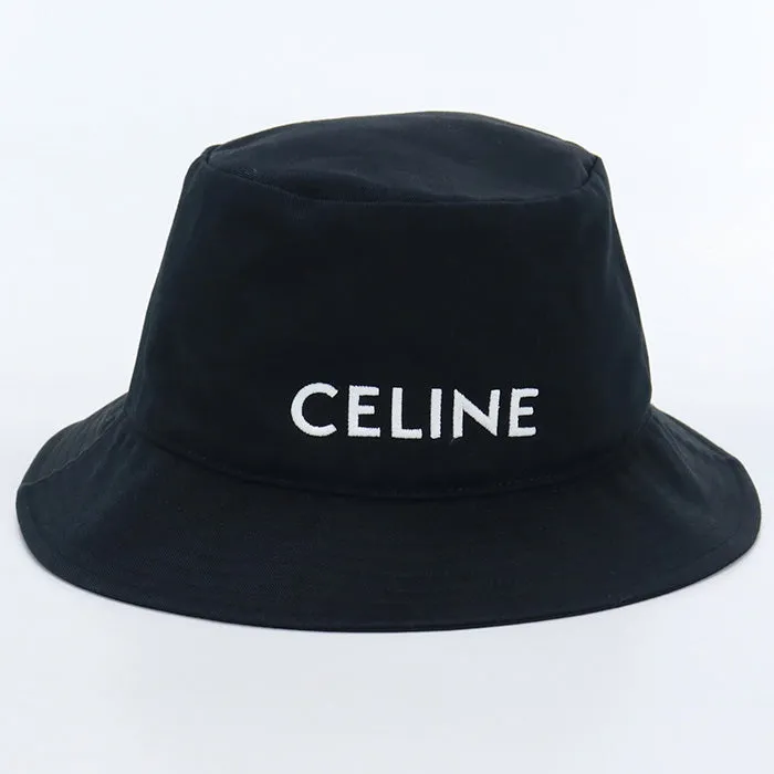 CELINE 2AU5B04968P 38UB hat Bucket hat cotton black ｍens(unisex)