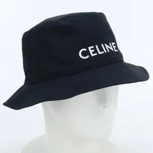 CELINE 2AU5B04968P 38UB hat Bucket hat cotton black ｍens(unisex)