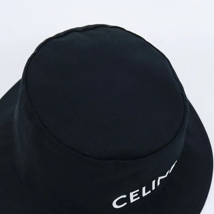 CELINE 2AU5B04968P 38UB hat Bucket hat cotton black ｍens(unisex)