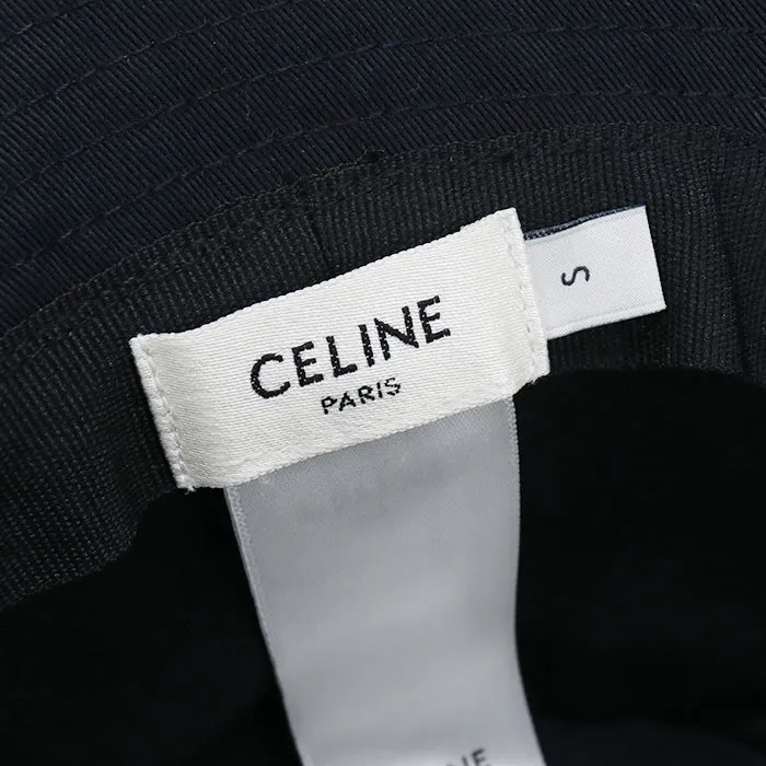 CELINE 2AU5B04968P 38UB hat Bucket hat cotton black ｍens(unisex)