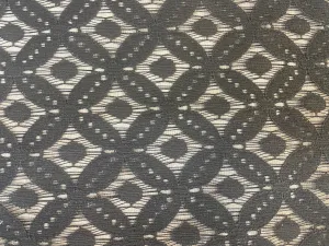 Charcoal Lace Bonded Vinyl