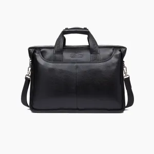 Classic Leather Briefcase Messenger Bags for Men | 14' Laptop Bag