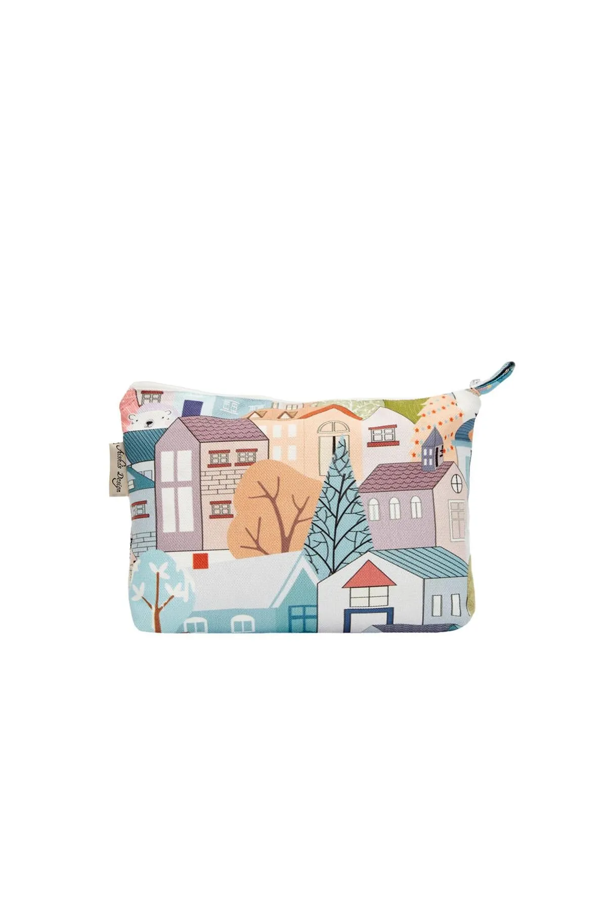 Digital Printed Fabric Tiny Handbag Vanity Bag Toiletry Bag for Women,CMK-5S