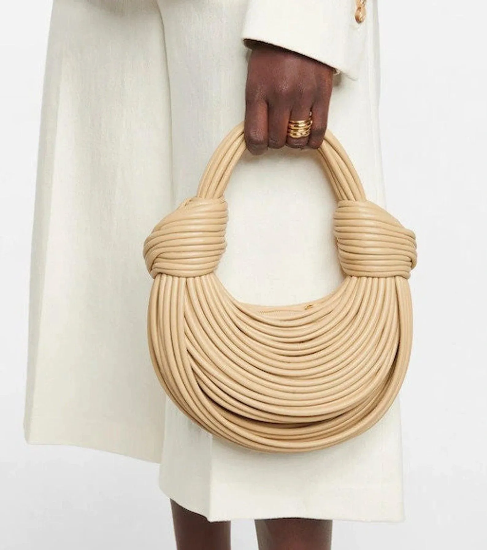 Double Knot Bag | Handcrafted Genuine Leather Fashion Bags | Luxury Wedding Handbag, Special Occasion Event Bag, Hobo Bag