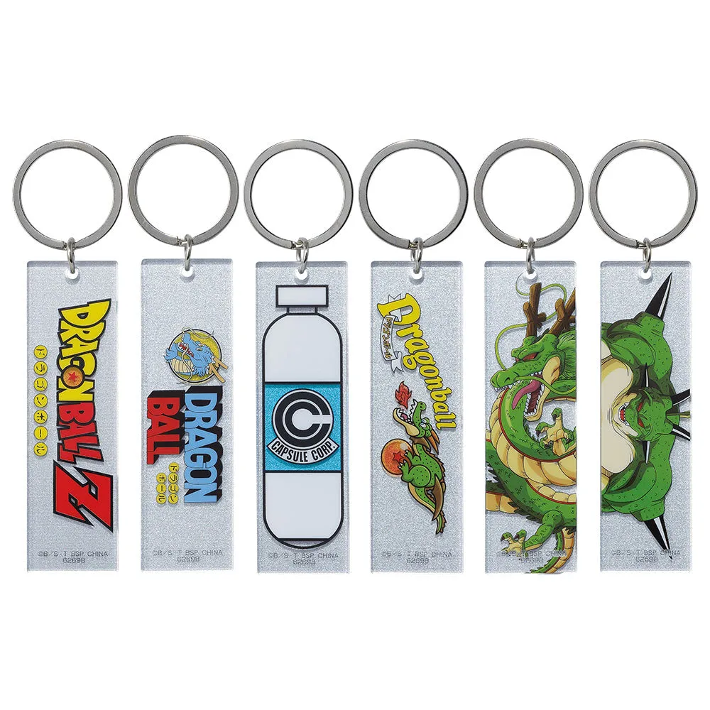 DRAGON BALL ICHIBAN KUJI BATTLE ON PLANET NAMEK - PRIZE H - GLITTER KEYCHAINS FULL SET 6 Pcs