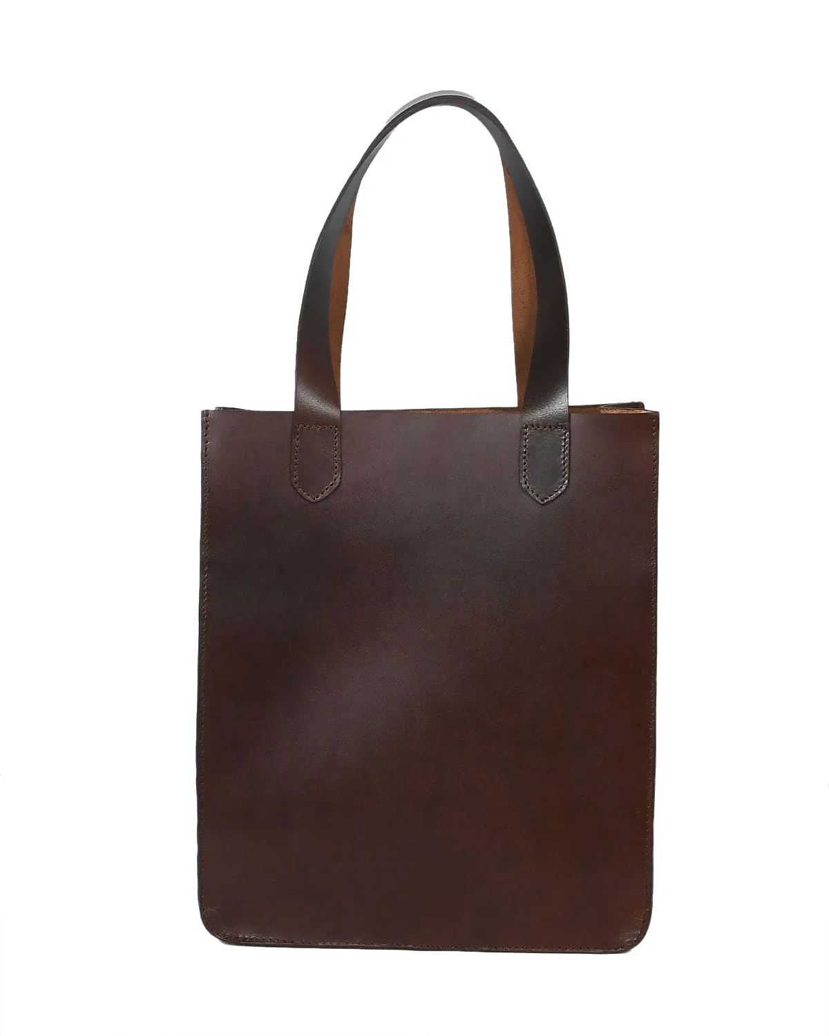 Elegance Redefined: Brown Leather Shopper Bag - Your Stylish Companion. Art: BG-1412