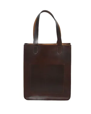 Elegance Redefined: Brown Leather Shopper Bag - Your Stylish Companion. Art: BG-1412