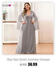 Elegant Plus Size Chiffon Formal Evening Dress