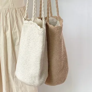 Elena Handbags Cotton Woven Shoulder Bag