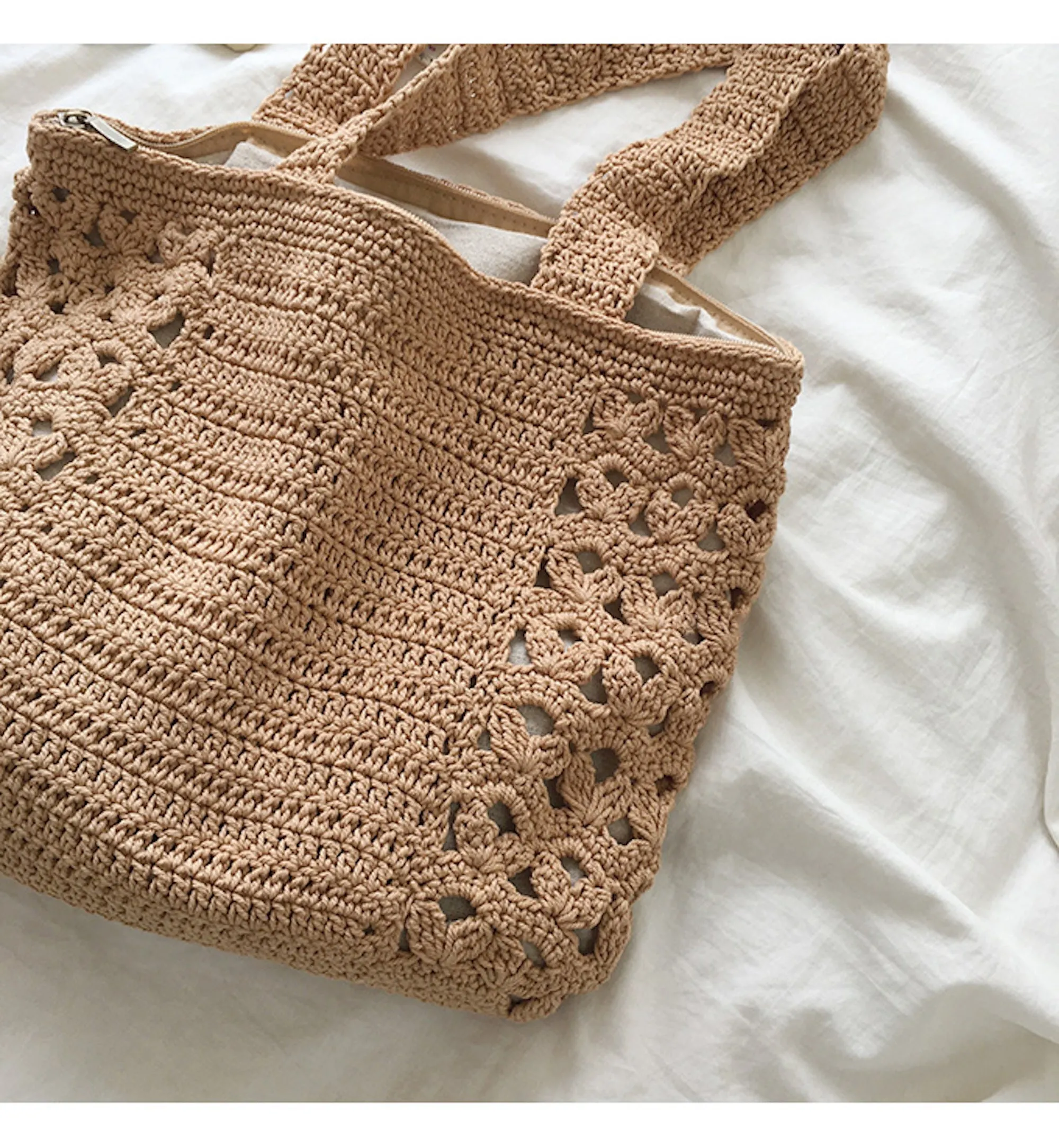 Elena Handbags Retro Artsy Knitted Shoulder Women's Woven Bag