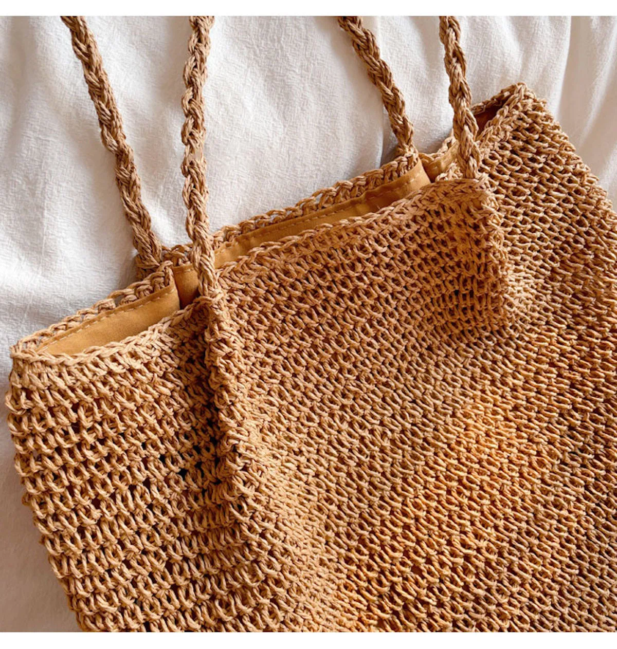 Elena Handbags Straw Woven Fashion Tote