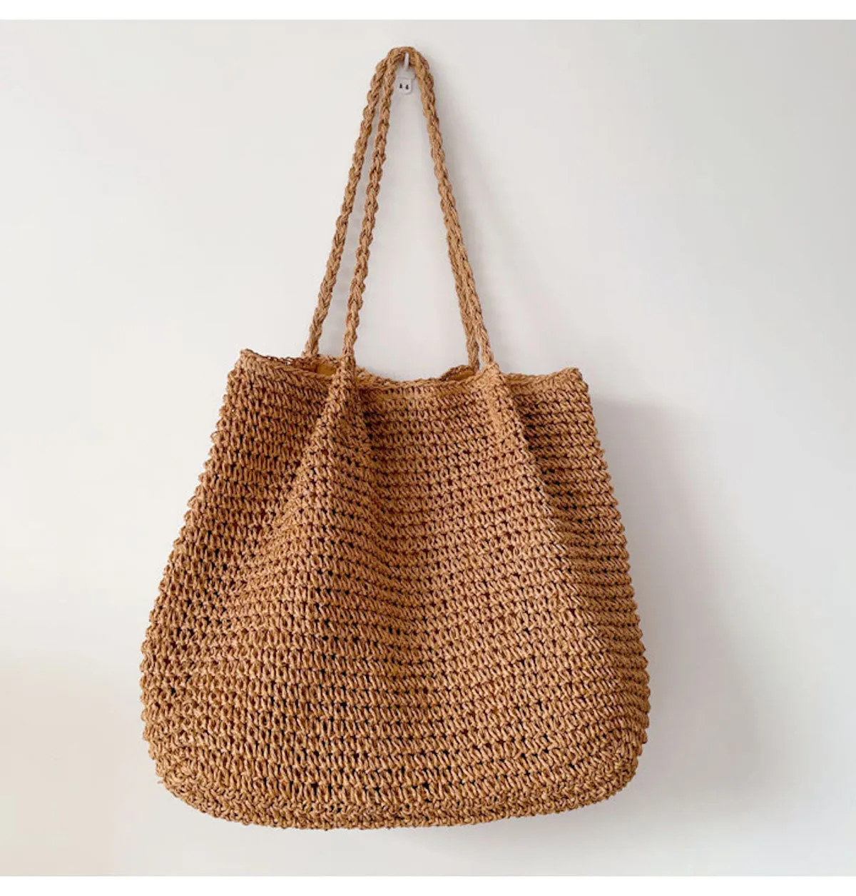 Elena Handbags Straw Woven Fashion Tote