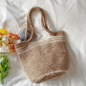 Elena Handbags Twine Knitted Shoulder Bag