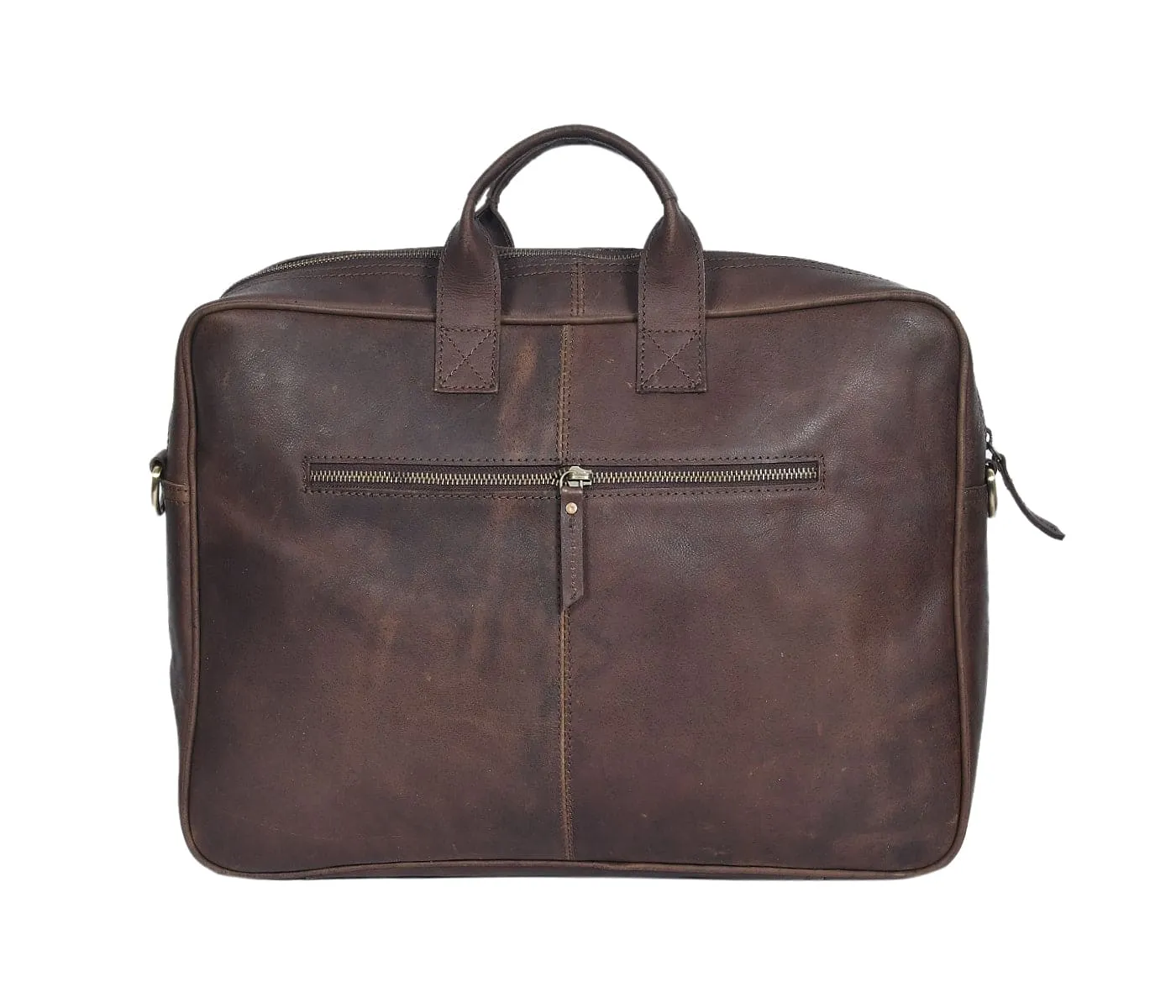 Elevate Your Style with Our Premium Brown Leather Messenger Bag. Art: BG-1437