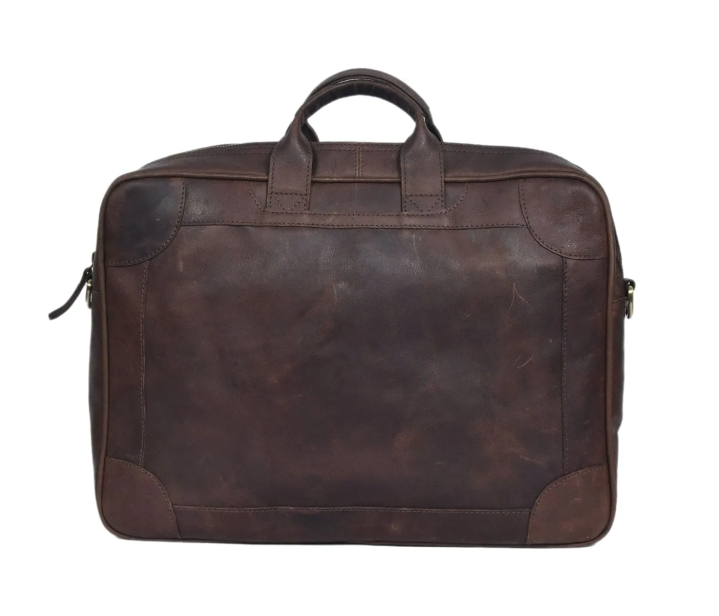 Elevate Your Style with Our Premium Brown Leather Messenger Bag. Art: BG-1437