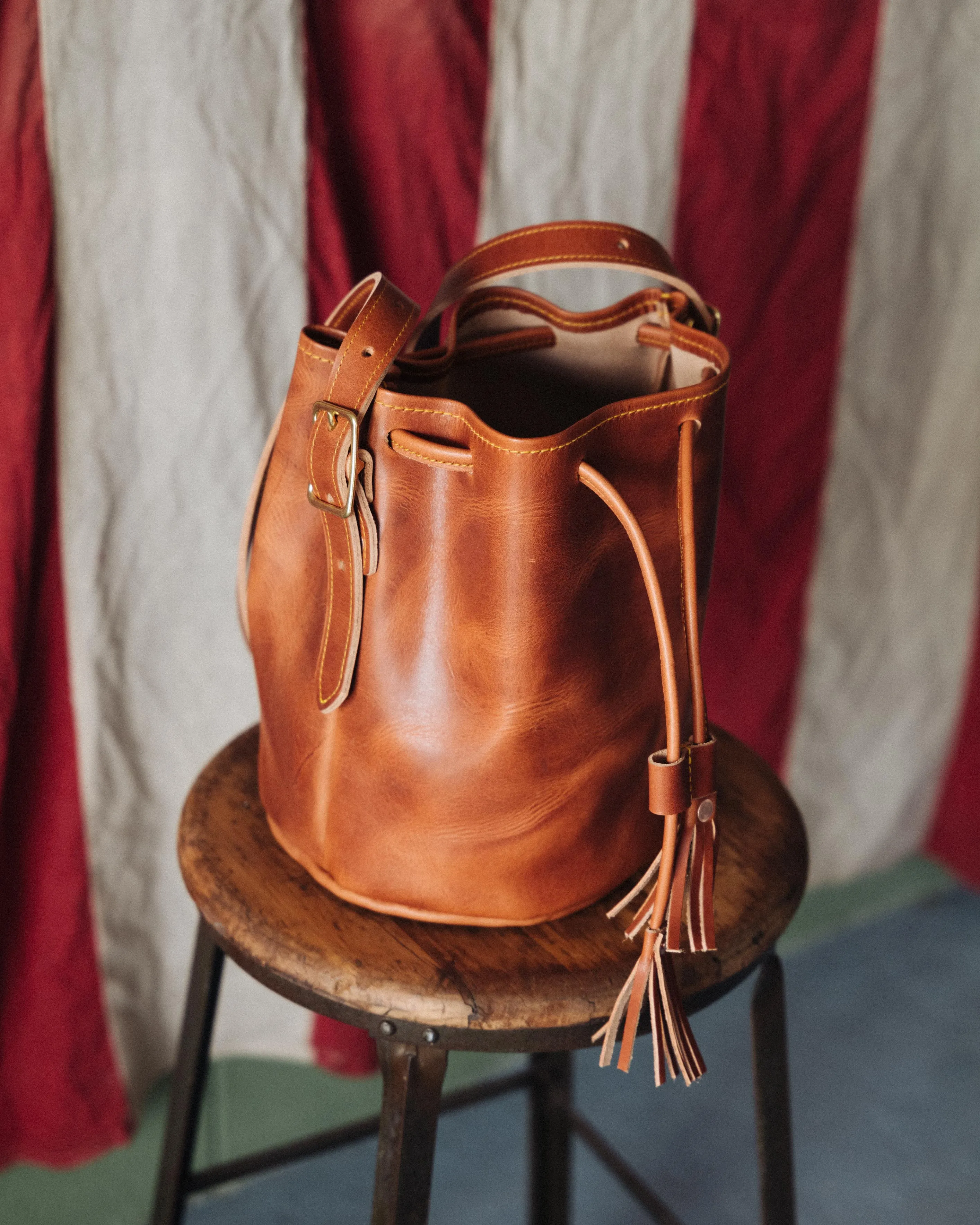 English Tan Dublin Bucket Bag