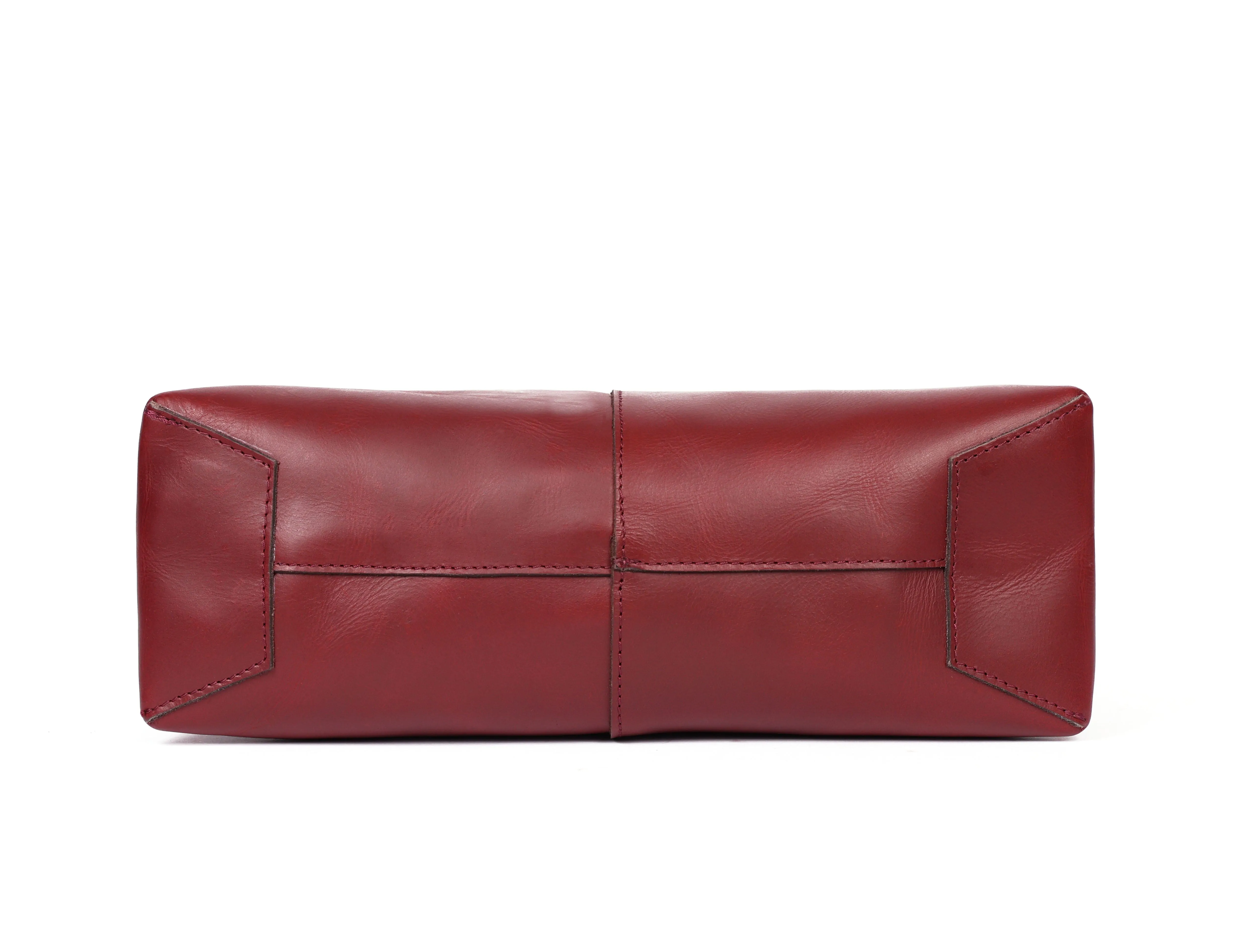 Exquisite Burgundy Leather Sling Bag, Art: BG-1744