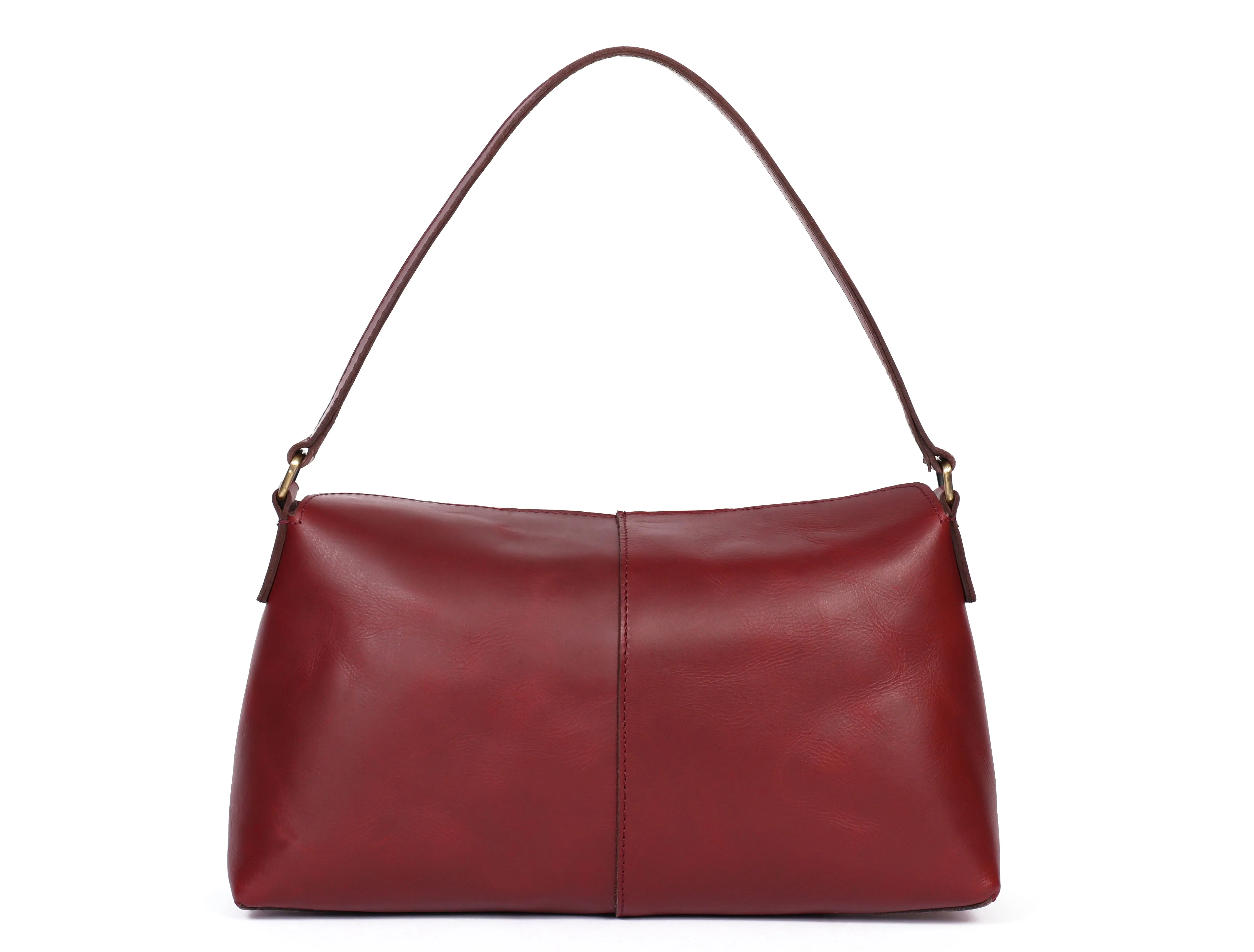 Exquisite Burgundy Leather Sling Bag, Art: BG-1744