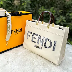 Fendi-Inspired Master Quality Women Handbag (White)