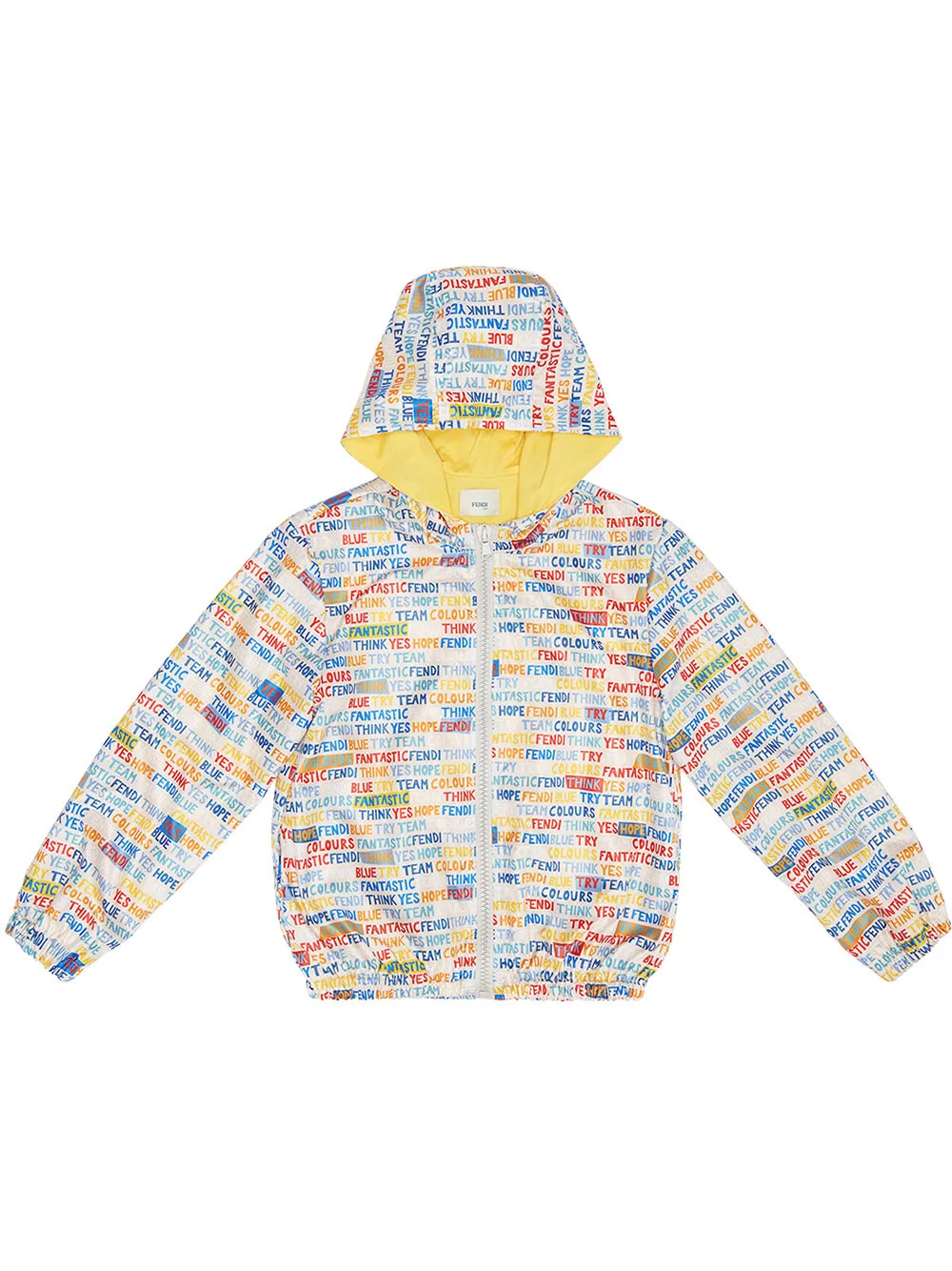 Fendi Kids LOGO Print Windbreaker Jacket