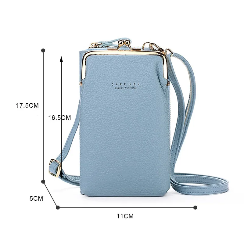 Geestock Women Crossbody Phone Bag for Lady Wallet Small Shoulder Bags Travel Portable Wallets Pocket Bags Coin Purse Card Pouch