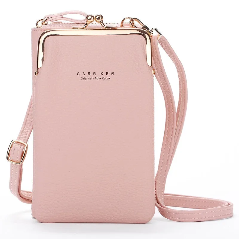 Geestock Women Crossbody Phone Bag for Lady Wallet Small Shoulder Bags Travel Portable Wallets Pocket Bags Coin Purse Card Pouch