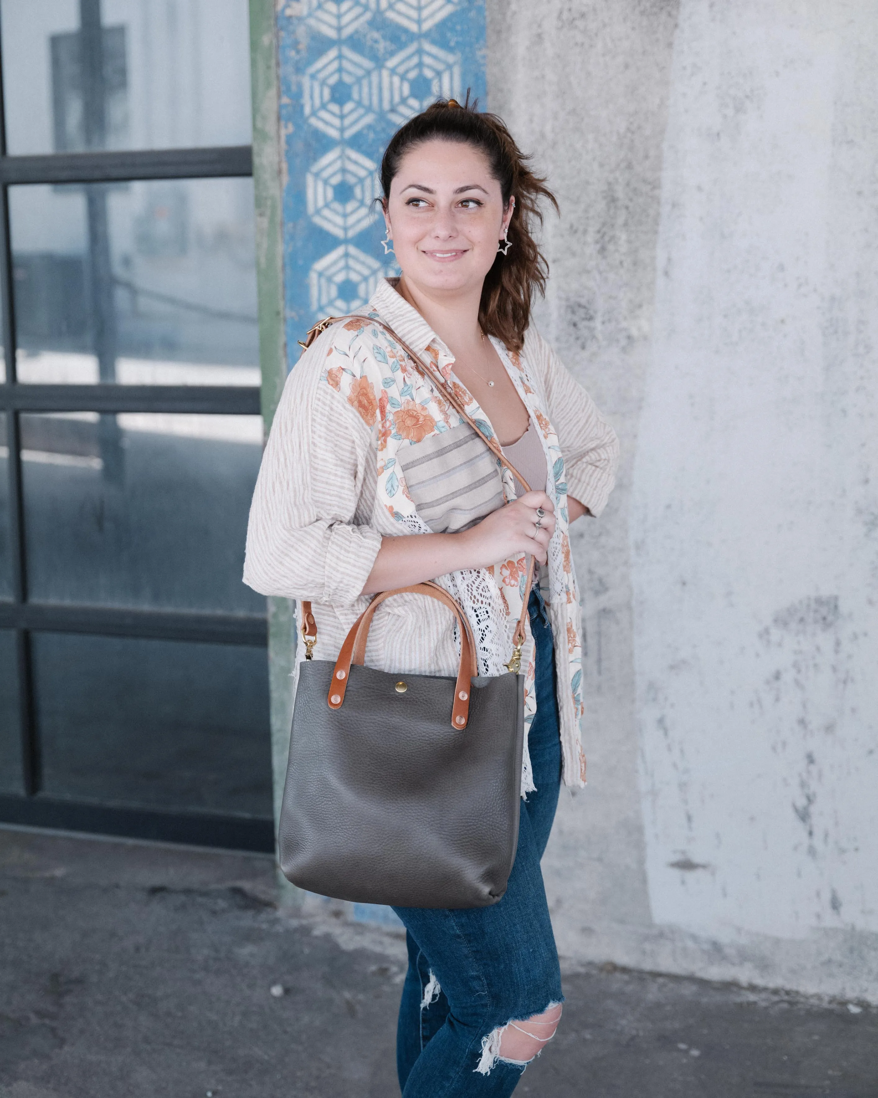 Grey Cypress Mini Tote