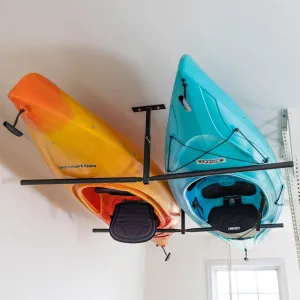 Hi-Port 2 | Kayak Adjustable Ceiling Storage Rack | Double | Holds 150 lbs